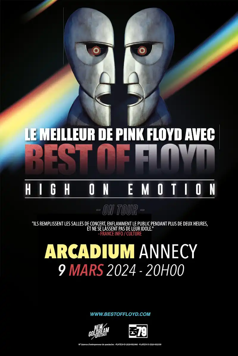 Le meilleur de Pink Floyd avec Best of Floyd High on emotion à l'Arcadium