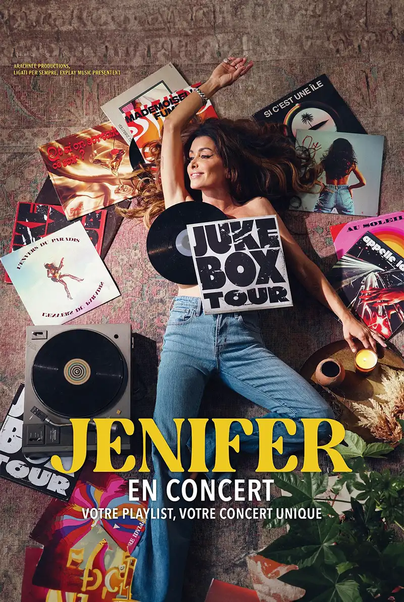 Jenifer en concert, votre playlist, votre concert unique.