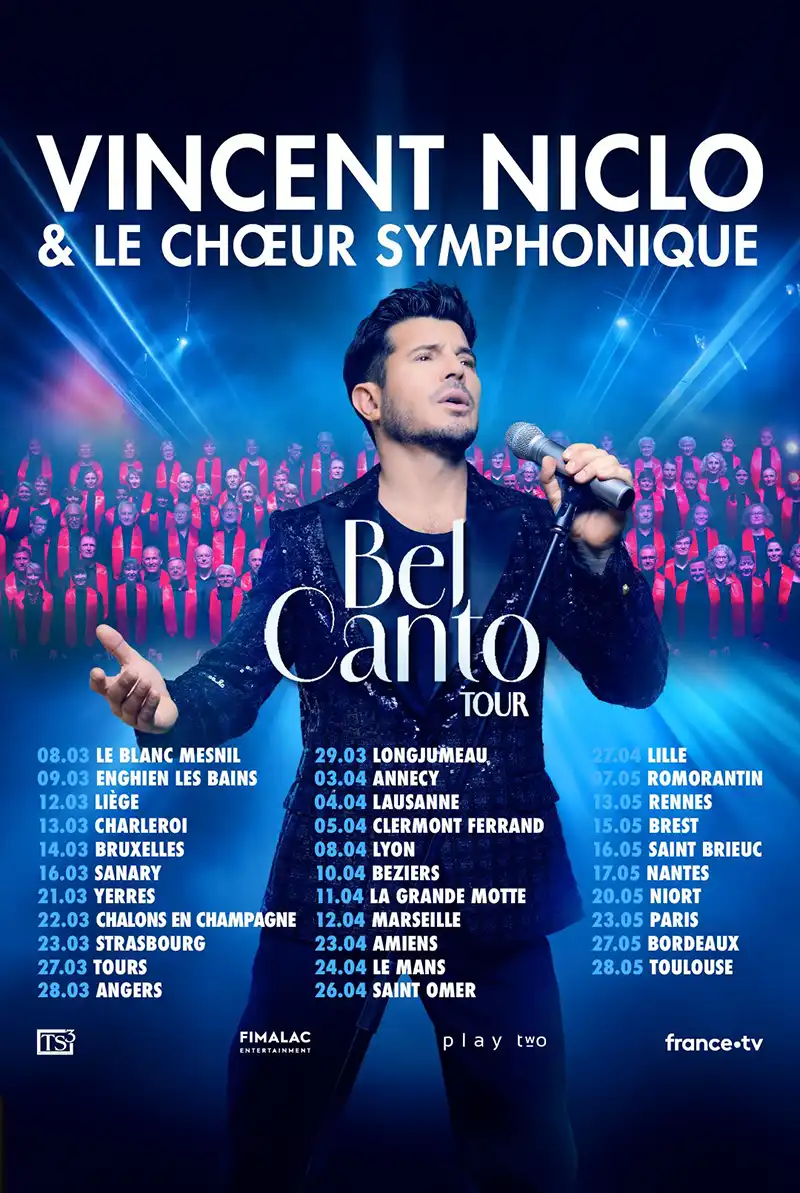 Vincent Niclo et le Choeur symphonique Bel Canto Tour à Annecy